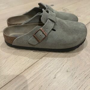 Birkenstock Boston Suede Clogs